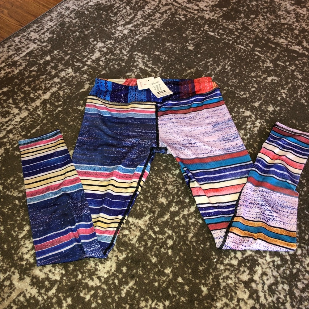 Color design leggings yoga gym